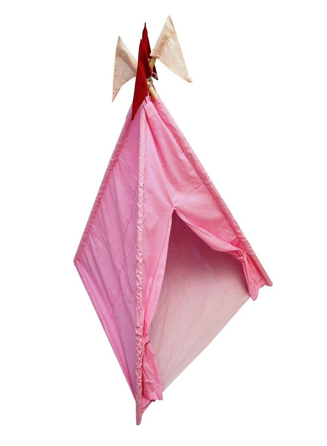 CREATIVE TEXTILES Tent House for Kids Lightweight Folding Camping Kids Children's Indoor Outdoor Pop Up Teepee Play Tent House Toy for 3 to 10 Year Kids Colour : Pink - Image 4